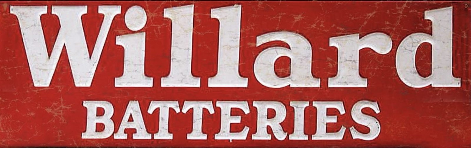 Vintage Willard Batteries sign